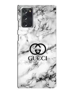 Чехол для Samsung Galaxy Note 20 с картинкой «Gucci — мраморный шик»