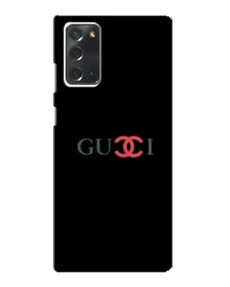Чехол для Samsung Galaxy Note 20 с картинкой «Gucci — красный градиент»