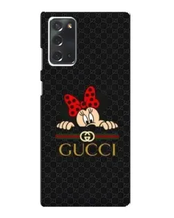Чехол для Samsung Galaxy Note 20 с картинкой «Минни Маус Gucci — черный»