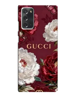 Чохол для Samsung Galaxy Note 20 з картинкою «Gucci — бордові троянди»