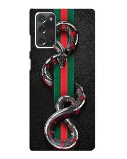 Чохол для Samsung Galaxy Note 20 з картинкою «Gucci — змія на смузі»