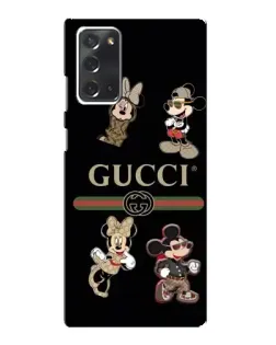 Чохол для Samsung Galaxy Note 20 з картинкою «Gucci — герої Disney та монограма»