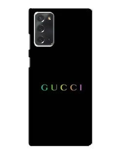 Чохол для Samsung Galaxy Note 20 з картинкою «Gucci — неоновий мінімалізм»