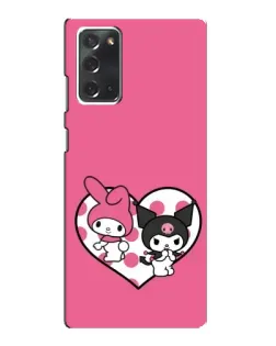 Чохол для Samsung Galaxy Note 20 з картинкою «Kuromi та My Melody»