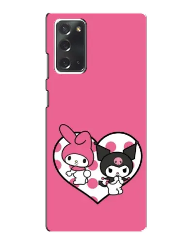 Чохол для Samsung Galaxy Note 20 з картинкою «Kuromi та My Melody»