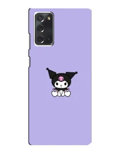 Чохол для Samsung Galaxy Note 20 з картинкою «Kuromi — фіолетовий мінімалізм»