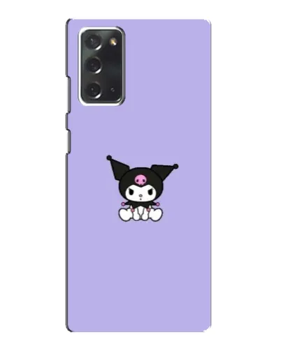 Чохол для Samsung Galaxy Note 20 з картинкою «Kuromi — фіолетовий мінімалізм»