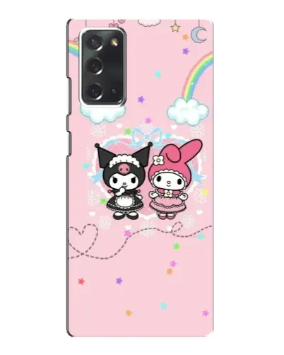 Чохол для Samsung Galaxy Note 20 з картинкою «My Melody та Kuromi»