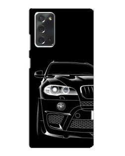 Чехол для Samsung Galaxy Note 20 с картинкой «Темный силуэт BMW»