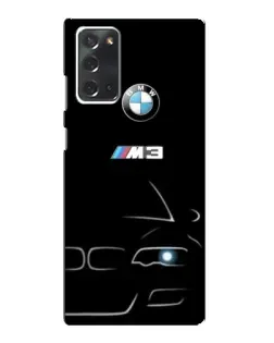 Чехол для Samsung Galaxy Note 20 с картинкой «Минималистичный принт BMW M3»