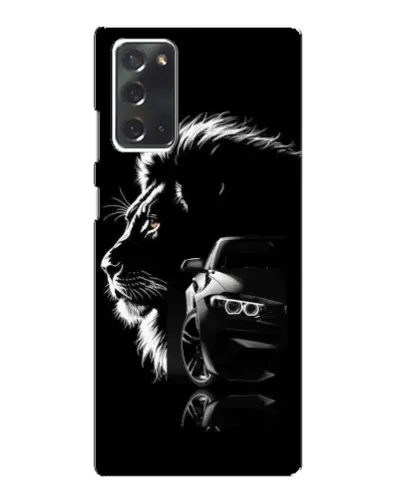 Чехол для Samsung Galaxy Note 20 с картинкой «BMW и лев»