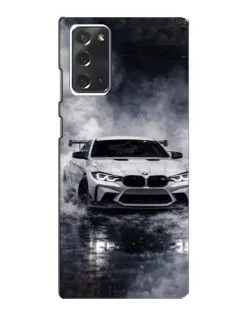 Чехол для Samsung Galaxy Note 20 с картинкой «BMW сквозь туман»