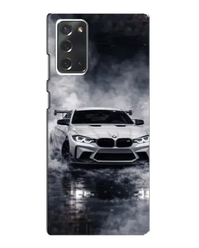 Чехол для Samsung Galaxy Note 20 с картинкой «BMW сквозь туман»