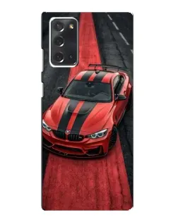 Чехол для Samsung Galaxy Note 20 с картинкой «BMW на красной дорожке»