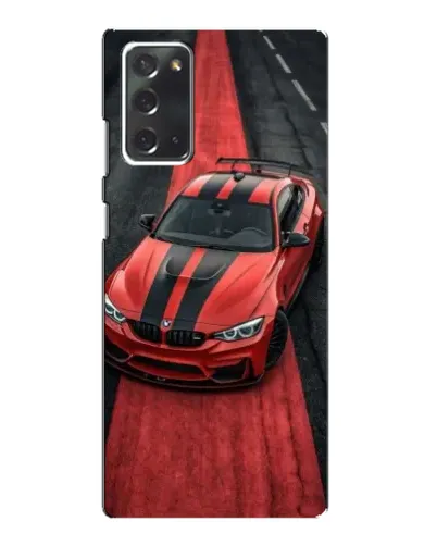 Чехол для Samsung Galaxy Note 20 с картинкой «BMW на красной дорожке»