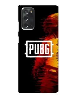 Чохол для Samsung Galaxy Note 20 з картинкою «Яскравий логотип PUBG»