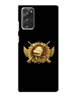 Чохол для Samsung Galaxy Note 20 з картинкою «PUBG — помаранчевий градієнт»