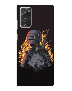 Чохол для Samsung Galaxy Note 20 з картинкою «PUBG — вогняний силует»