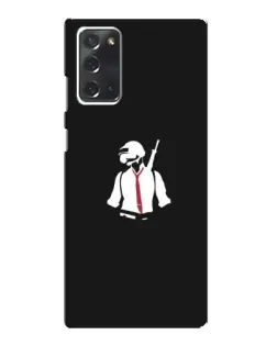 Чохол для Samsung Galaxy Note 20 з картинкою «PUBG — силует воїна»