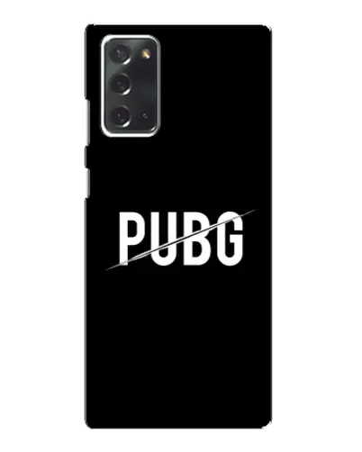 Чохол для Samsung Galaxy Note 20 з картинкою «PUBG — білий логотип»