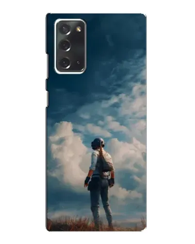 Чохол для Samsung Galaxy Note 20 з картинкою «Герой PUBG на скелі»