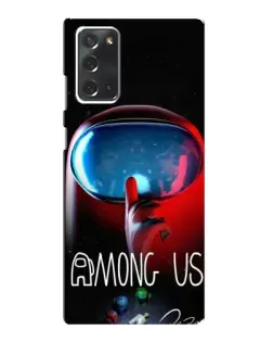 Чохол для Samsung Galaxy Note 20 з картинкою «Червоний імпостер — макро»