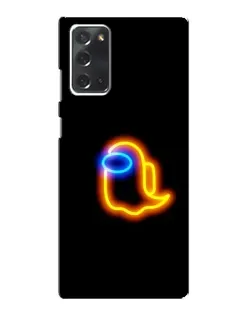 Чохол для Samsung Galaxy Note 20 з картинкою «Among Us неонове сяйво»