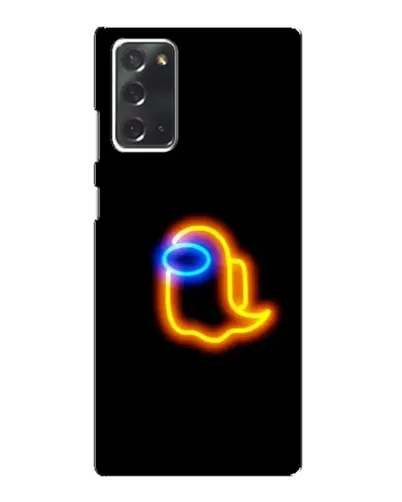 Чехол для Samsung Galaxy Note 20 с картинкой «Among Us неоновое сияние»