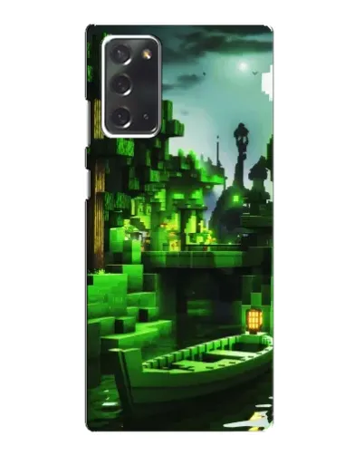 Чохол для Samsung Galaxy Note 20 з картинкою «Minecraft лісовий пейзаж»