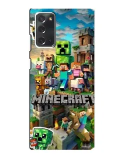 Чохол для Samsung Galaxy Note 20 з картинкою «Замок Minecraft»