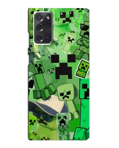 Чохол для Samsung Galaxy Note 20 з картинкою «Кріпери Minecraft»