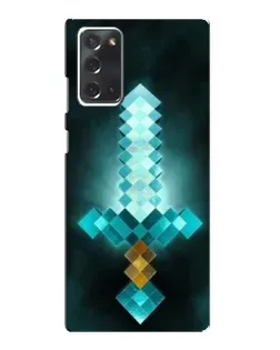 Чохол для Samsung Galaxy Note 20 з картинкою «Алмазний меч неон»