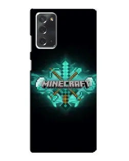 Чохол для Samsung Galaxy Note 20 з картинкою «Minecraft Diamond лого»