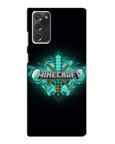 Чохол для Samsung Galaxy Note 20 з картинкою «Minecraft Diamond лого»