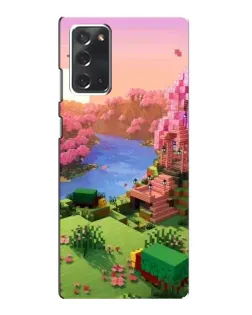 Чохол для Samsung Galaxy Note 20 з картинкою «Рожеве дерево Minecraft»