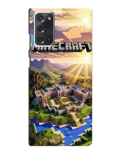 Чохол для Samsung Galaxy Note 20 з картинкою «Minecraft панорама»