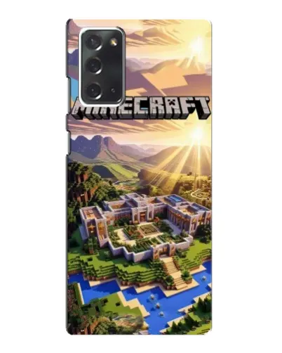 Чохол для Samsung Galaxy Note 20 з картинкою «Minecraft панорама»