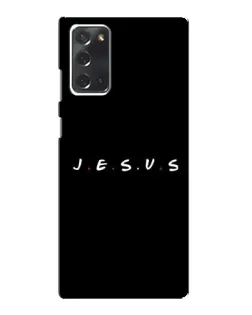 Чехол для Samsung Galaxy Note 20 с картинкой «Точки веры J.E.S.U.S.»