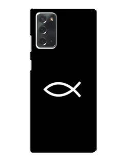 Чохол для Samsung Galaxy Note 20 з картинкою «Символ риби Jesus»