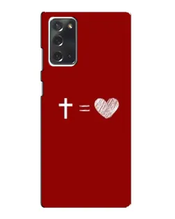 Чохол для Samsung Galaxy Note 20 з картинкою «Рівняння любові»