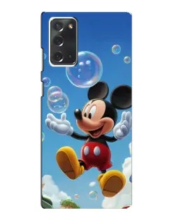 Чохол для Samsung Galaxy Note 20 з картинкою «Mickey та мильні бульбашки»