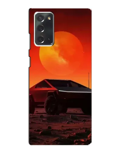 Чехол для Samsung Galaxy Note 20 с картинкой «Cybertruck на Марсе»