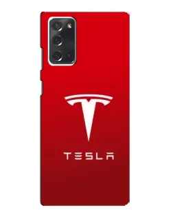 Чохол для Samsung Galaxy Note 20 з картинкою «Tesla Red Classic»