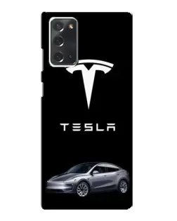Чехол для Samsung Galaxy Note 20 с картинкой «Tesla Model Y»