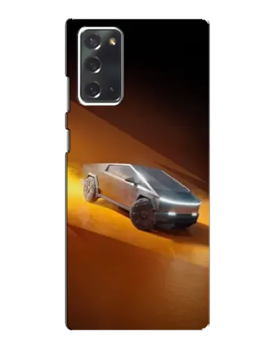 Чехол для Samsung Galaxy Note 20 с картинкой «Cybertruck в пустыне»