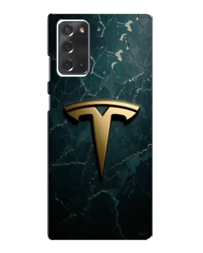 Чехол для Samsung Galaxy Note 20 с картинкой «Мраморная Tesla Gold»