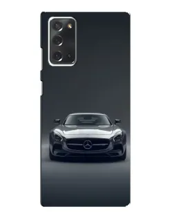 Чехол для Samsung Galaxy Note 20 с картинкой «Mercedes на черном»