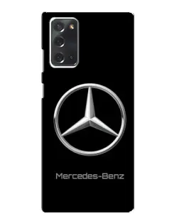 Чехол для Samsung Galaxy Note 20 с картинкой «Mercedes Silver Logo»