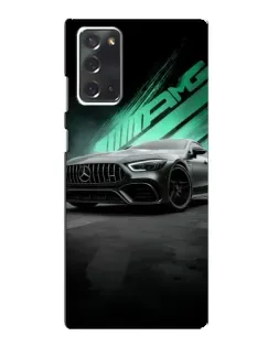 Чехол для Samsung Galaxy Note 20 с картинкой «Темный Mercedes AMG»
