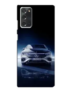 Чехол для Samsung Galaxy Note 20 с картинкой «Ночной Mercedes EQ»